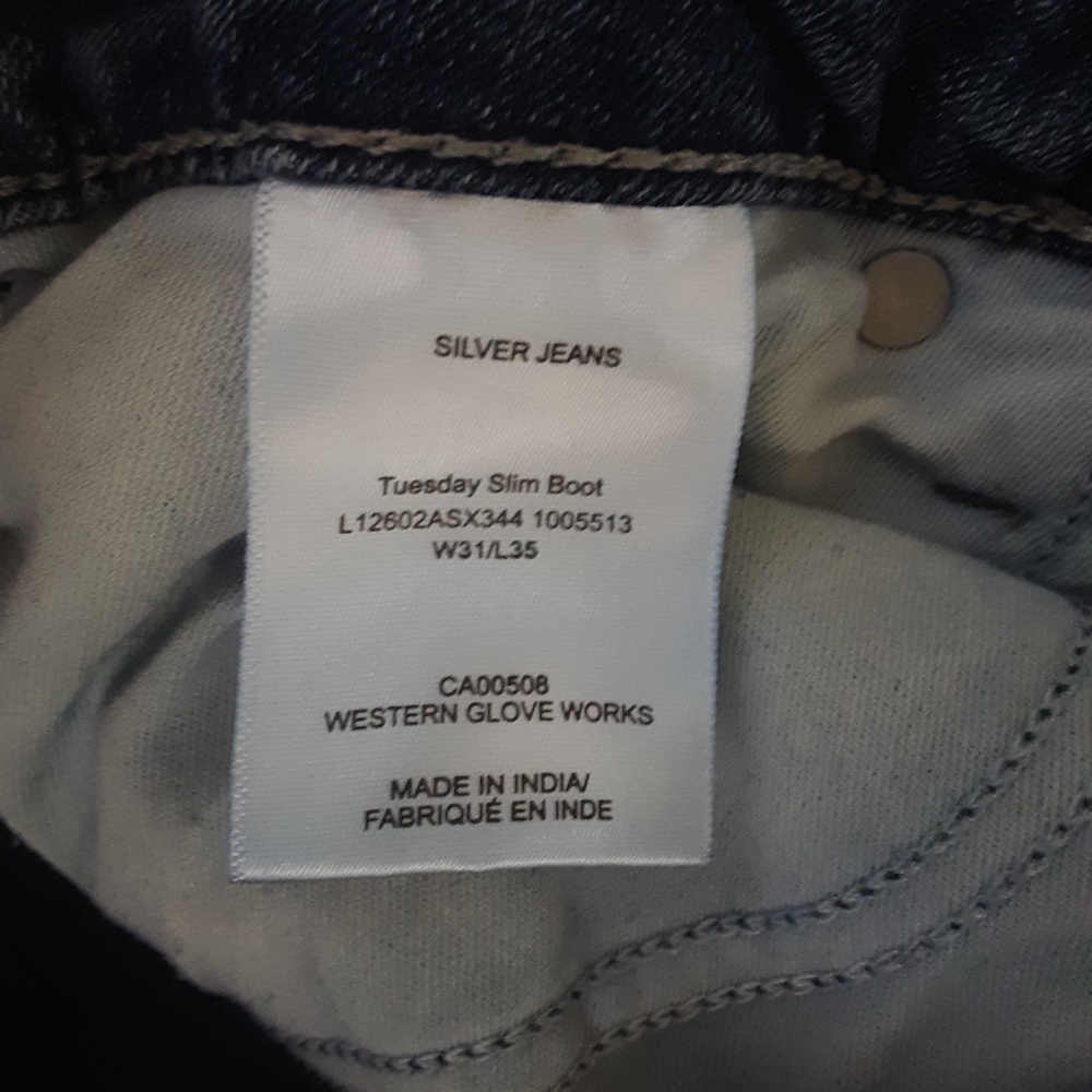 Women's Silver Jeans Tuesday Slim Boot 31/35 - Picture 7 of 8